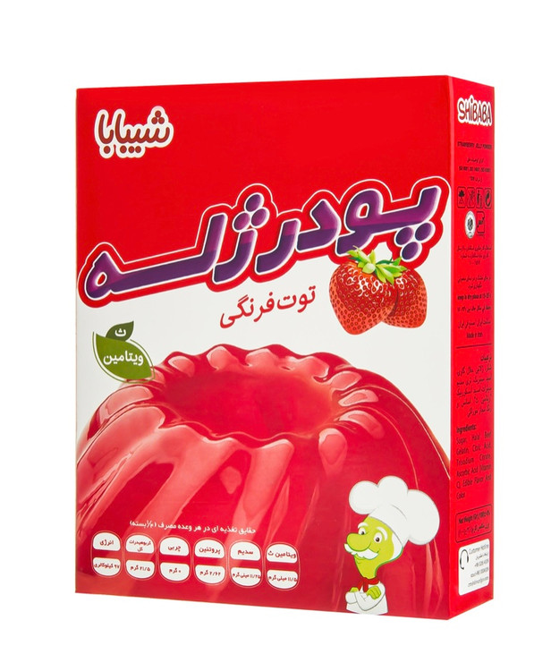 پودر ژله توت فرنگی