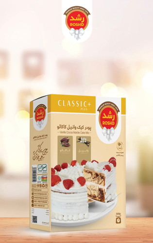 پودر کیک وانیل کاکائو